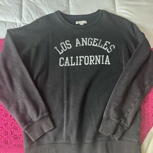 Aeropostale Los Angeles California Black Sweater